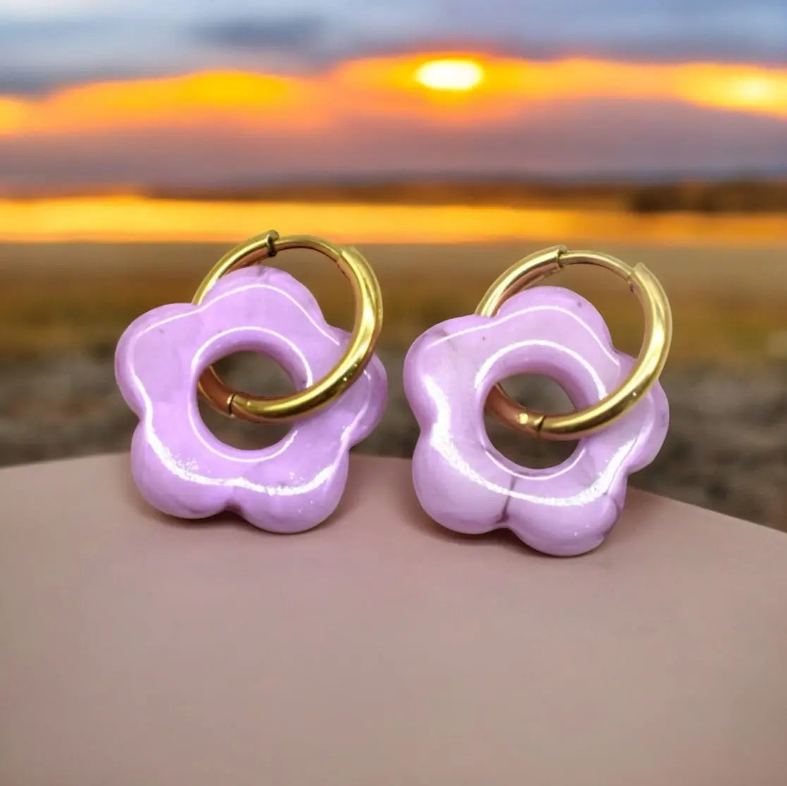 Boucles d'oreilles - Fleur RC bijouterie